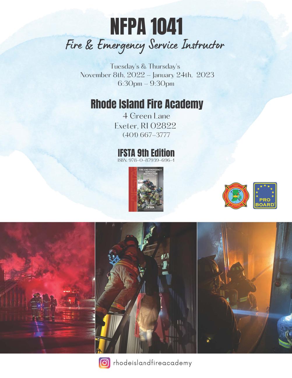 NFPA 1041 Fire Service Instructor Office of the State Fire Marshal